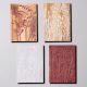 Natural Notebook Wall Plate Set of 4